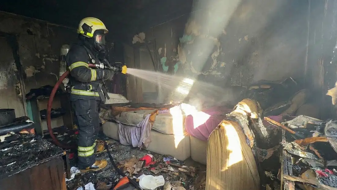 Milas’ta ev yangını paniğe neden oldu