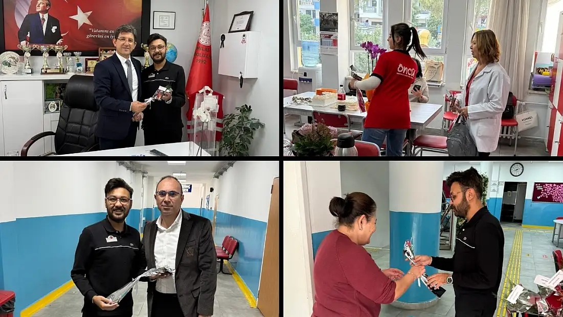 Milas'ta Öncü Döner, Öğretmenler Günü’nü Güllerle Taçlandırdı