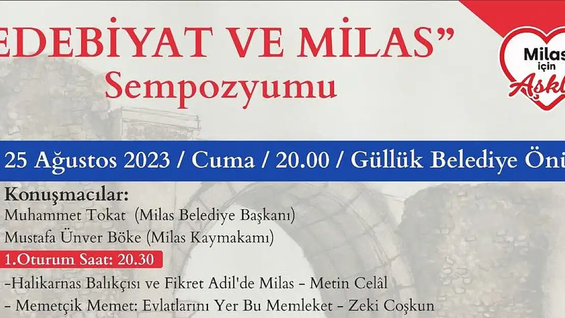 13. Kültür Sanat Günleri, Milas Edebiyatıyla Buluşuyor