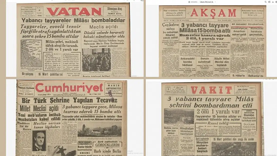 15 Mart 1942: Milas Üzerine Yağdırılan Bombalar ve Unutulan Bir Tarih