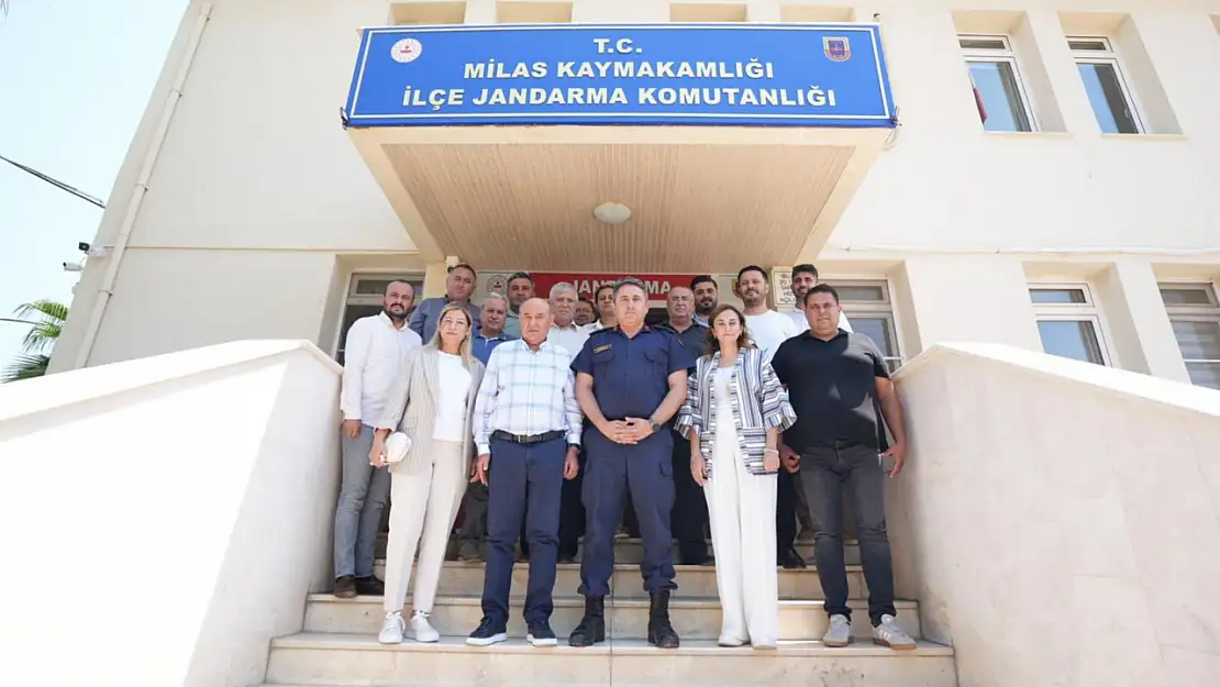 AK Parti Heyetinden Milas İlçe Jandarma Komutanı'na Ziyaret