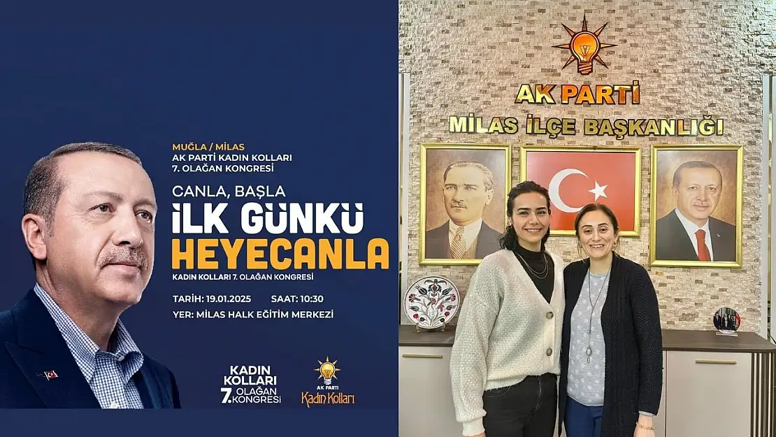 AK Parti Milas Kadın Kolları 7. Olağan Kongresi 19 Ocak'ta Yapılacak