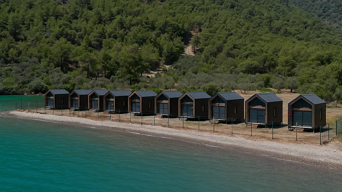 Akbük Koyu'nda 11 Tiny House Mühürlendi