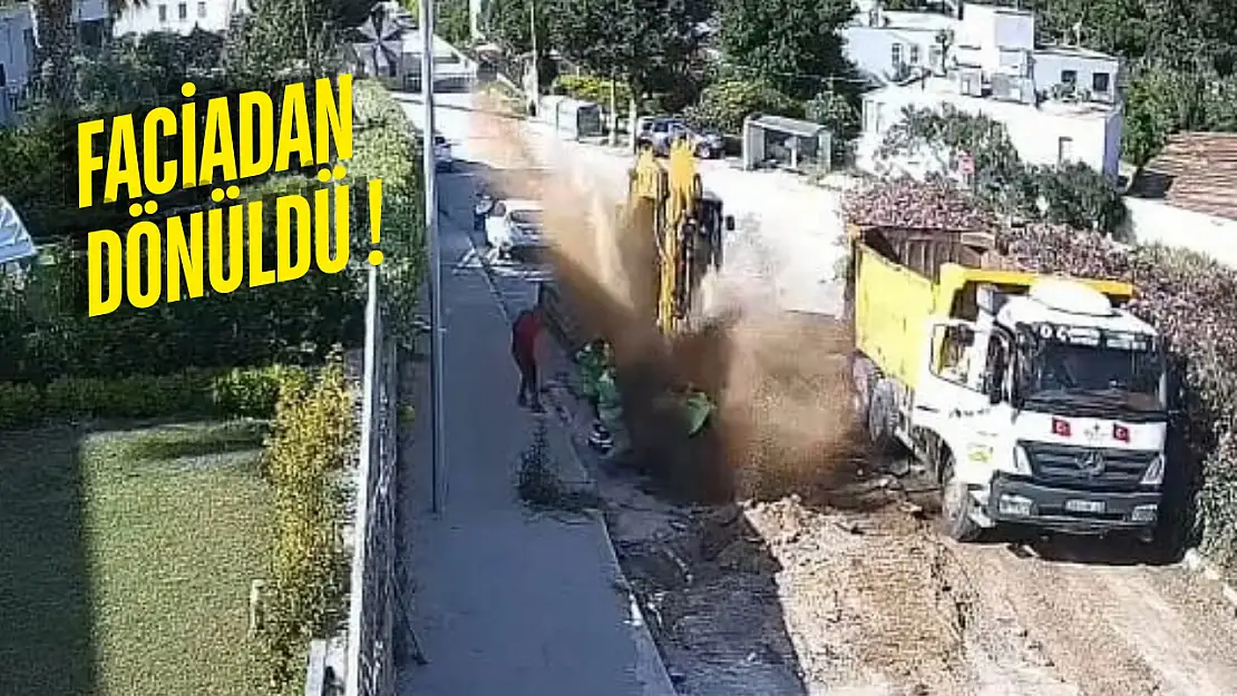 Bodrum Ortakent'te ana isale hattı bomba gibi patladı