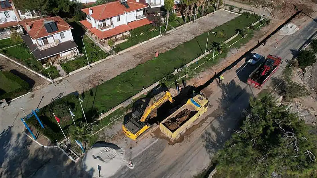 Büyükşehir, Milas'ta İçme Suyu Hat Yapımının Yüzde 90'ını Tamamladı