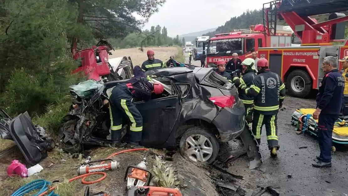 Denizli’nin Buldan ilçesinde Facia: Tır Kazası Sonucu Marmarisli 4 Kişi Hayatını Kaybetti