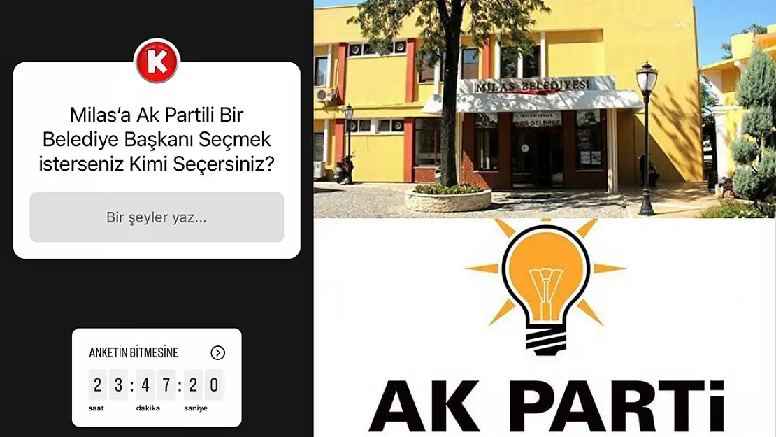 Dev Anket Başladı: Milaslılar, AK Partili Belediye Başkanı Tercihini Belirliyor