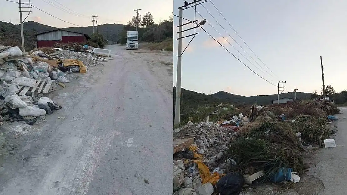 Güllük adeta çöplük oldu, vatandaşlar Milas Belediyesi'ni göreve davet etti