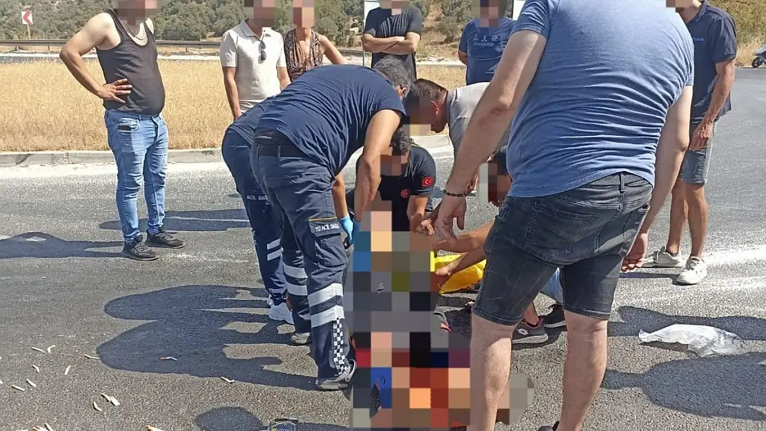 Güllük Yolunda Kaza: Motosiklet Sürücüsü Ağır Yaralandı