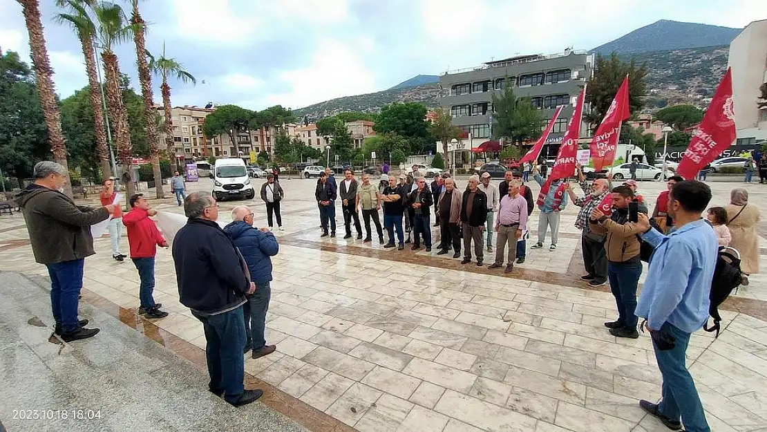 İsrail’in Gazze Saldırısı Milas’ta Protesto Edildi