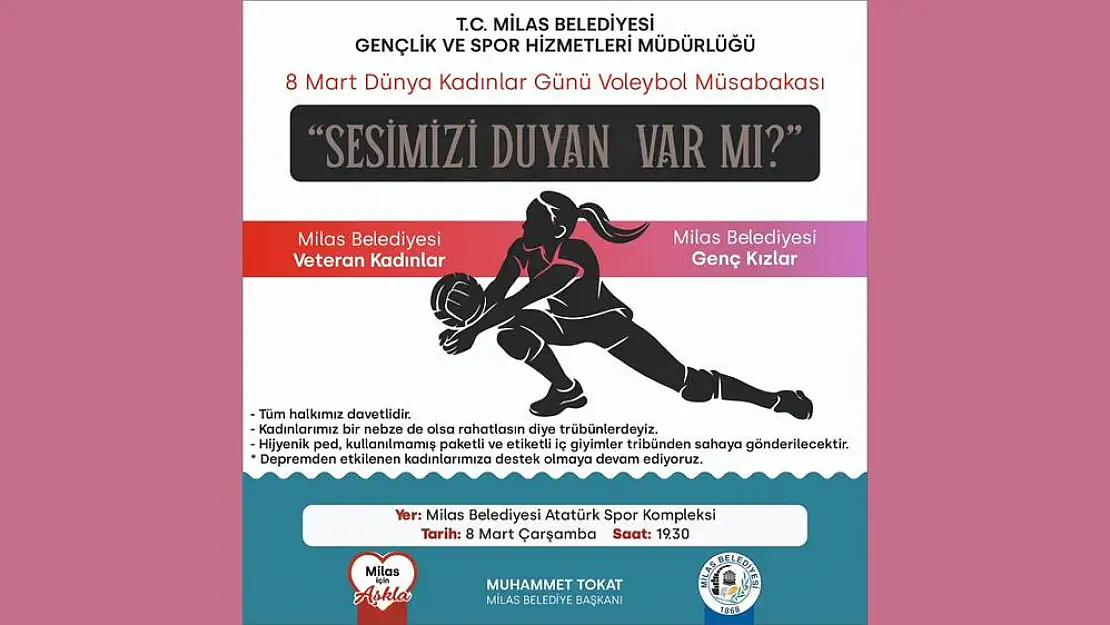 Kadınlar, Voleybol Müsabakasında “Sesimizi Duyan Var mı?” Diyecek