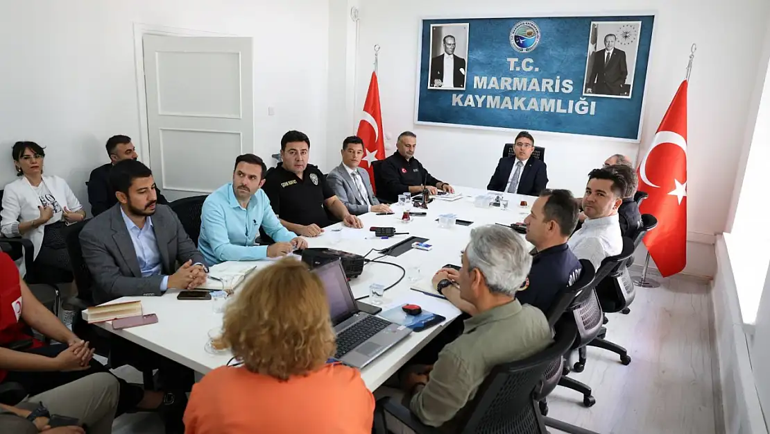 Marmaris'te kriz masası kuruldu saha taramaları sürüyor