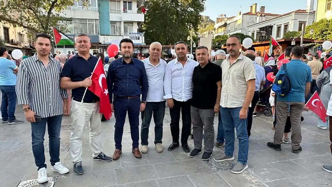 Milas AK Parti İlçe Teşkilatı, Muğla'da Filistin İçin Bir Araya Geldi