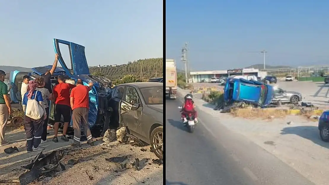 Milas-Bodrum Karayolunda Korkutan Kaza: 5 Yaralı