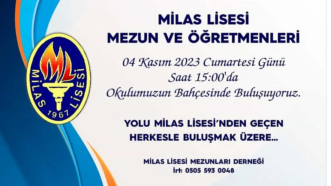 Milas Lisesi Mezunları, Geleneksel Pilav Günü’nde Adını ve Geleceğini Tartışacak