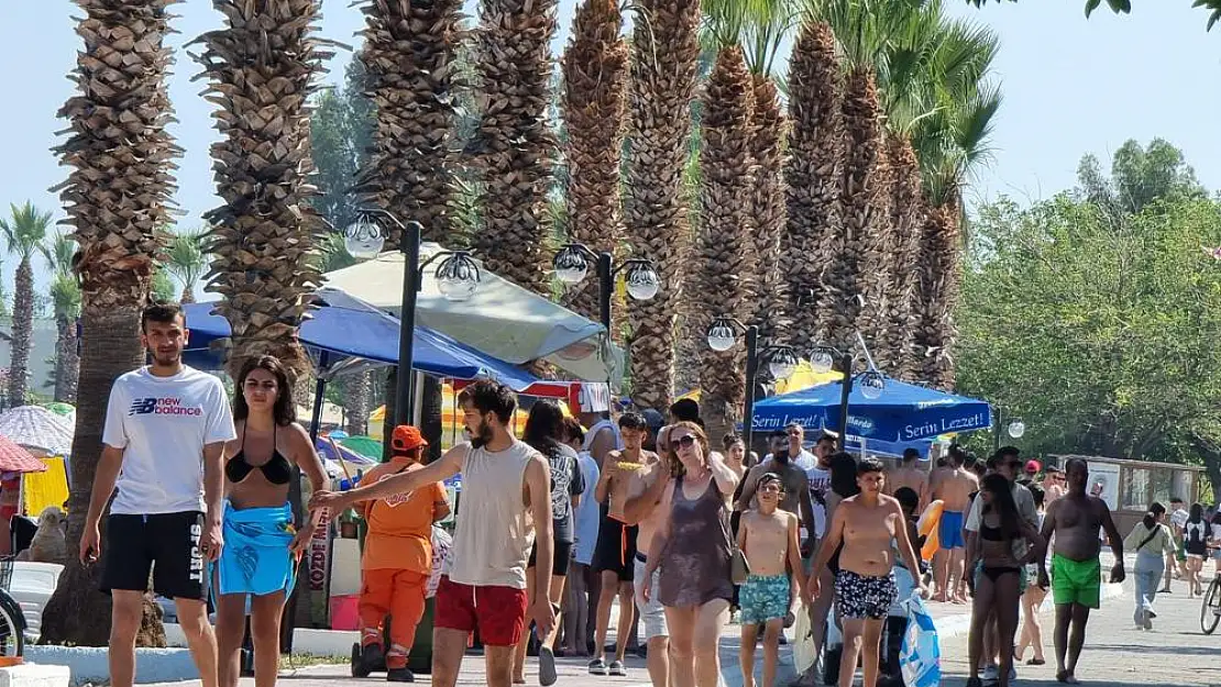 Milas sahillerinde bayram tatili yoğunluğu yaşanıyor