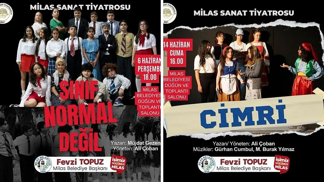 Milas Sanat Tiyatrosu’ndan İki Muhteşem Oyun: Sanatseverlere Tiyatro Ziyafeti