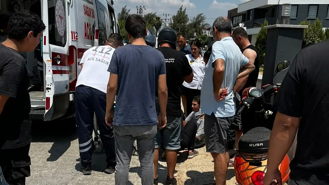 Milas'ta Alışveriş Merkezi Otoparkında Motosiklet Kazası: 1 Yaralı
