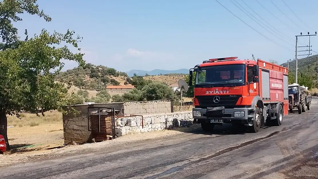 Milas'ta Bahçe Yangını Kısa Sürede Söndürüldü