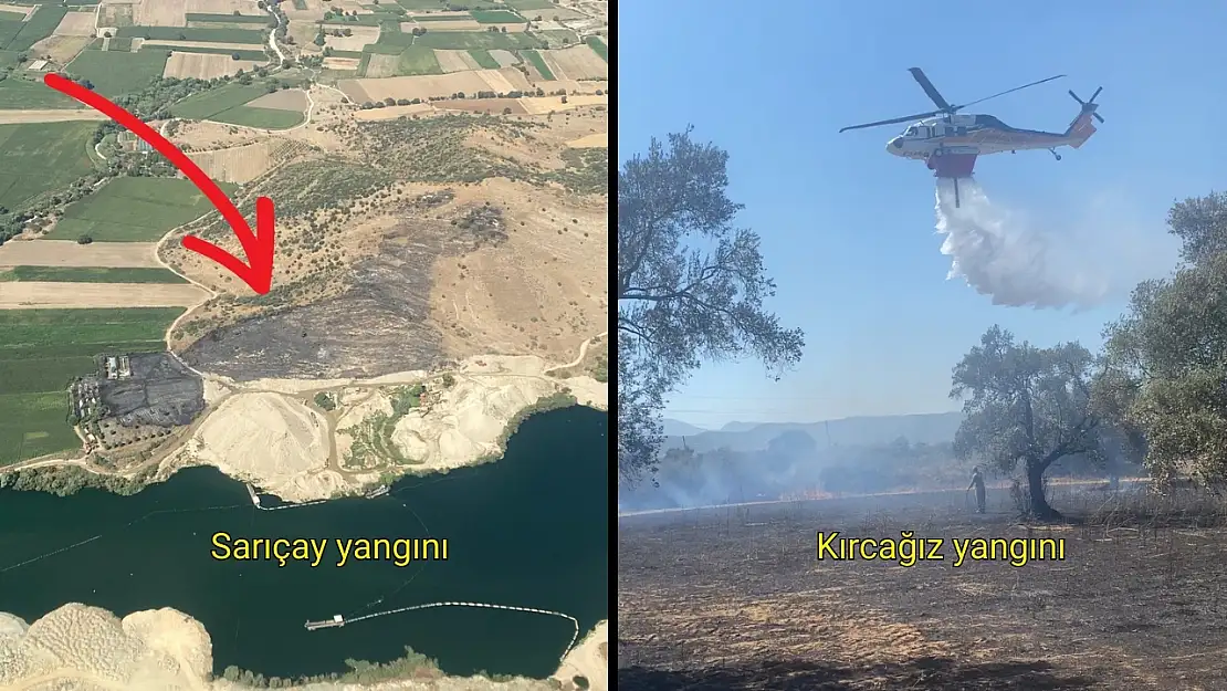 Milas'ta Çifte Yangın: İtfaiye ve Orman Ekipleri Seferber Oldu