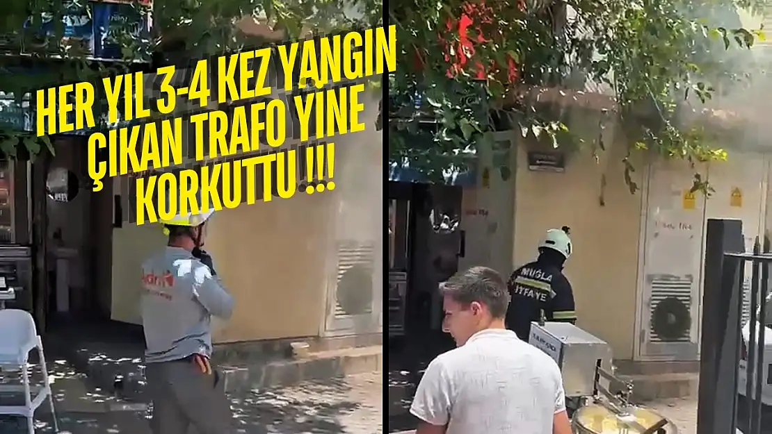 Milas'ta Elektrik Trafosundan Yükselen Duman Paniğe Neden Oldu