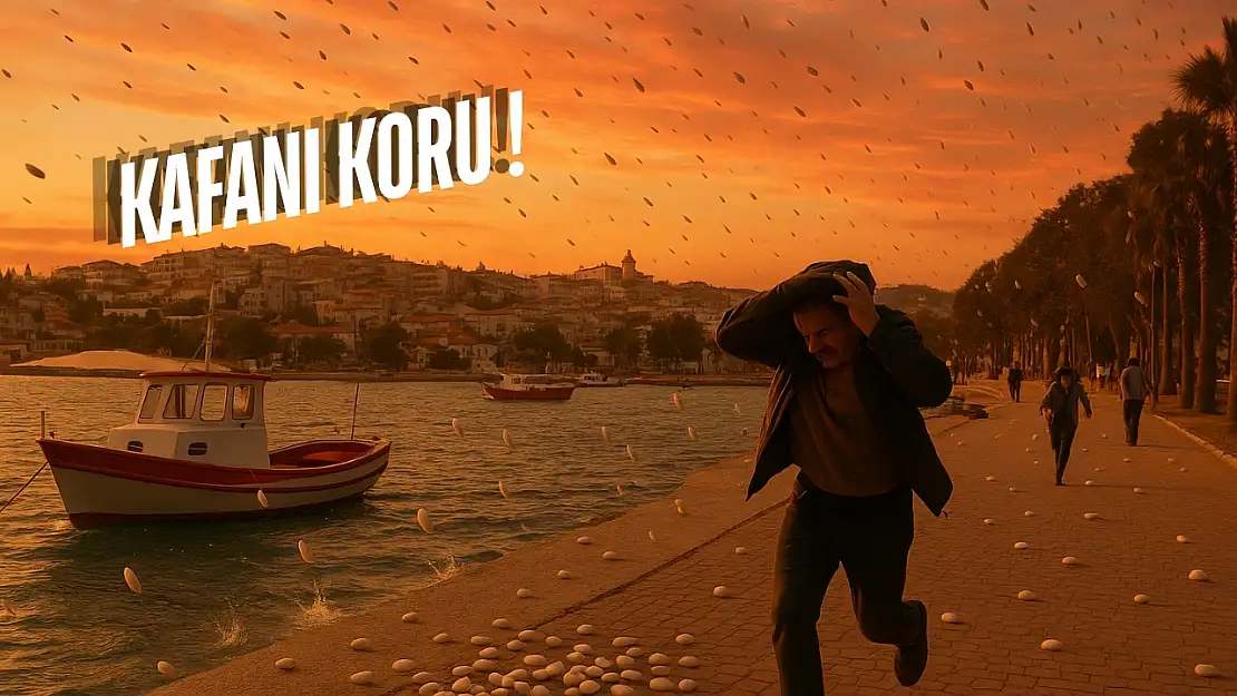 Milas'ta gökten taş yağıyor sandılar gerçek bambaşka çıktı