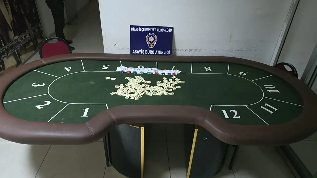 Milas'ta kahvehaneye kumar baskını: oyun keyfi pahalıya patladı