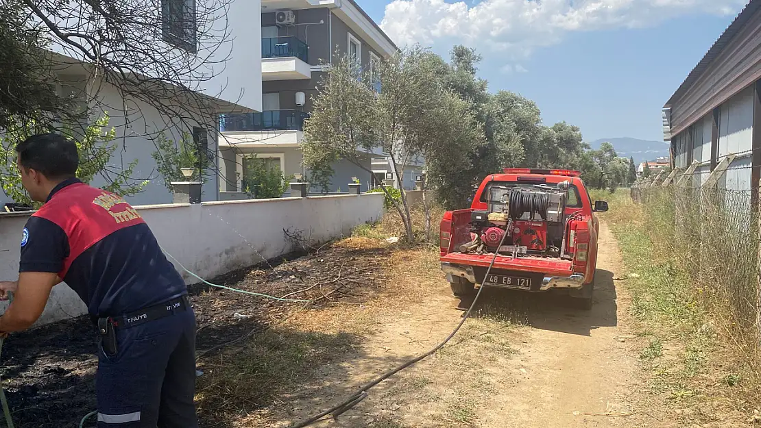 Milas'ta Kereste Fabrikasına Yakın Bölgede Yangın: İtfaiye Zamanla Yarıştı