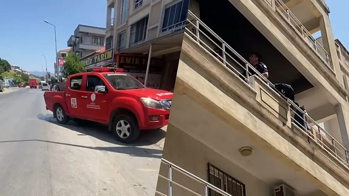 Milas'ta klima motoru yangın çıkardı