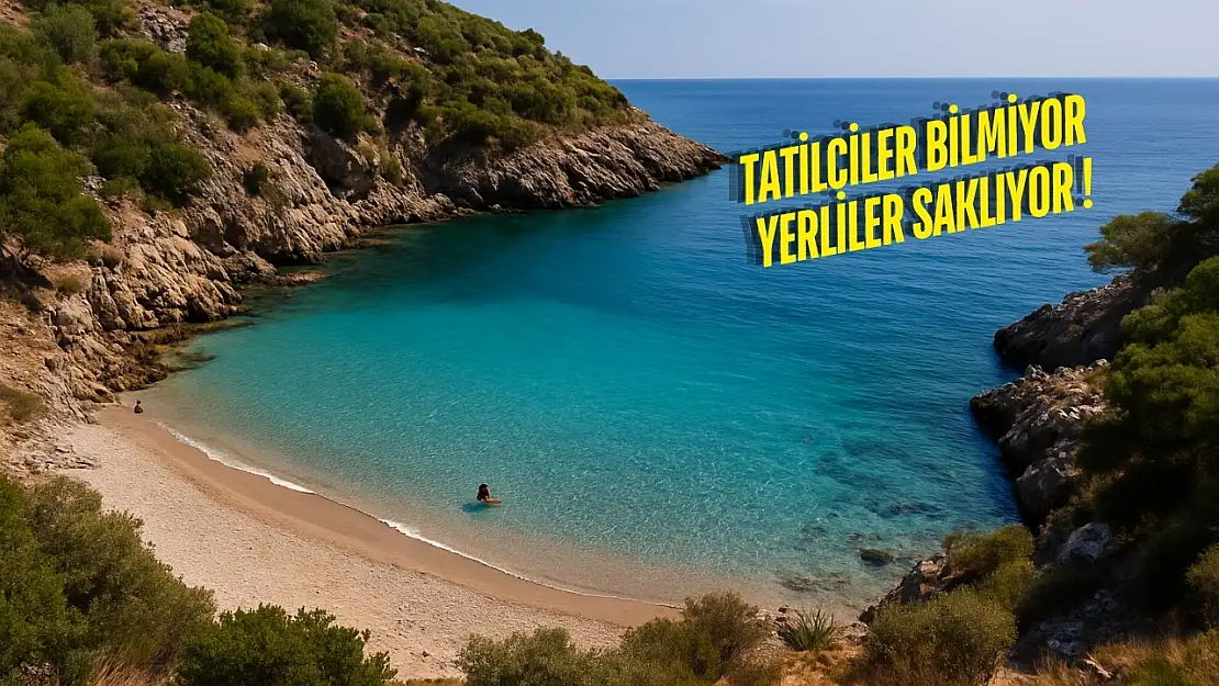 Milas'ta sadece yerel halkın bildiği gizli plaj keşfedildi