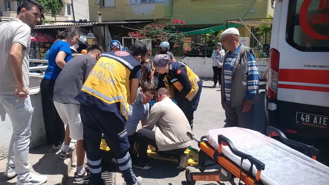 Milas'ta trafik kazası: Motokurye yaralandı