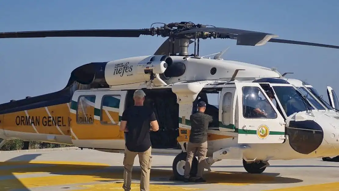 Milas Yangınında NEFES İsimli Helikopter 72 Sorti Yaparak Rekor Kırdı