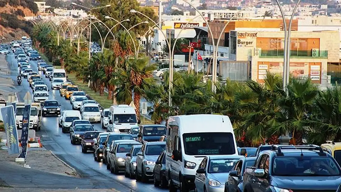 Milas – Yatağan – Bodrum Karayolu Kilitlendi, Emniyet Helikopterle Denetledi