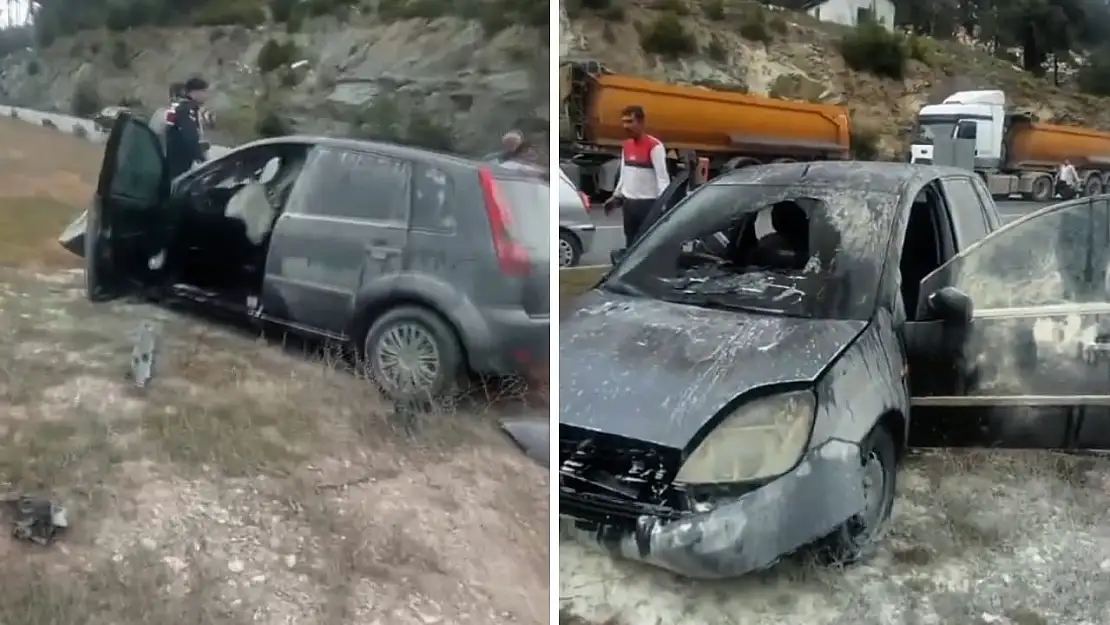 Milas Yatağan karayolunda 2 otomobil çarpıştı: 1'i ağır 4 kişi yaralandı