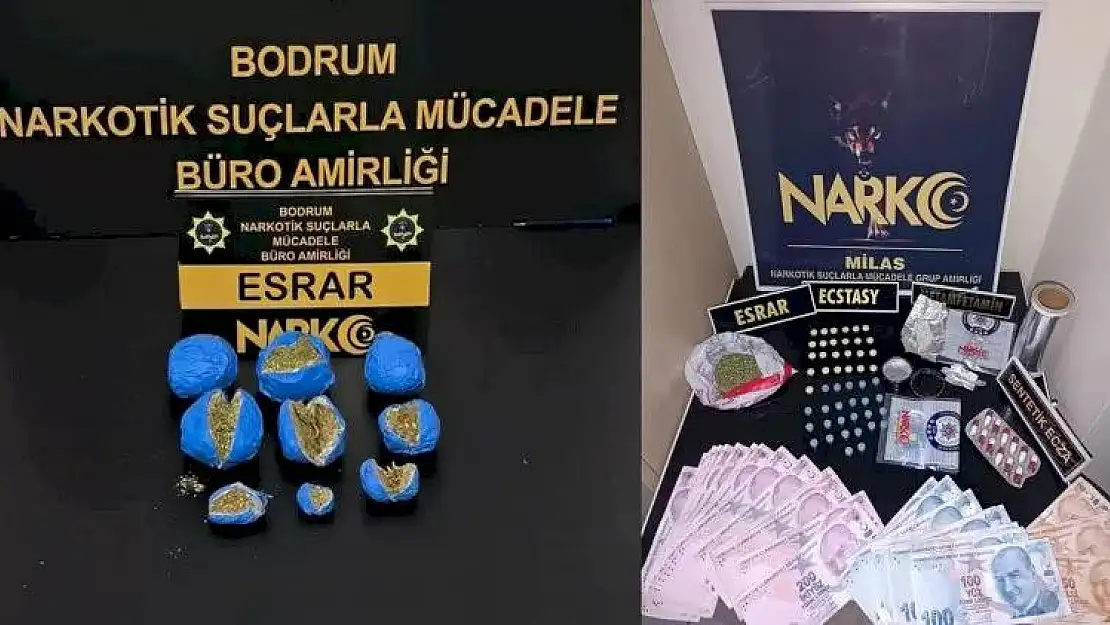 Milas’ın da aralarında olduğu uyuşturucu operasyonunda 10 gözaltı