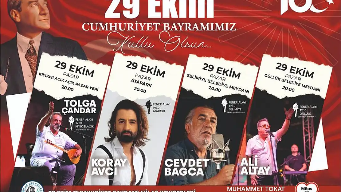 Milas’ta 100. Yıl Kutlamaları: Sokaklar Fener Alayı ve Konserlerle Aydınlanacak