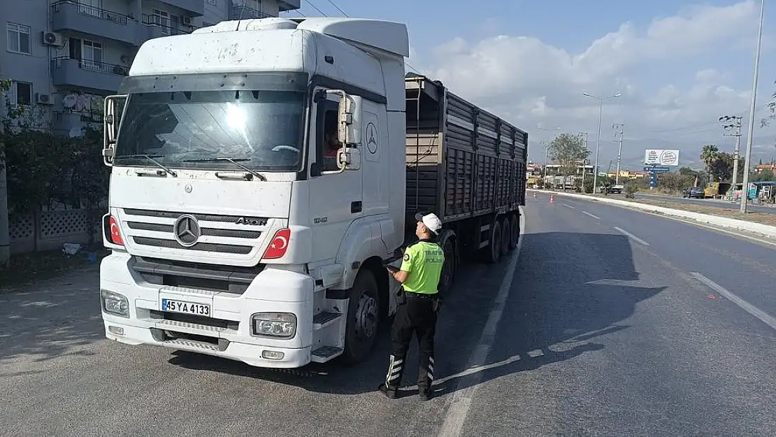 Milas’ta Ağır Tonajlı Araçlara Sıkı Denetim