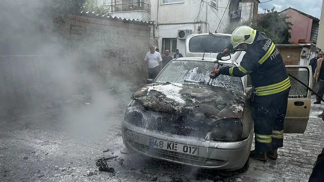 Milas’ta LPG’li Araç Yangını Korkuttu