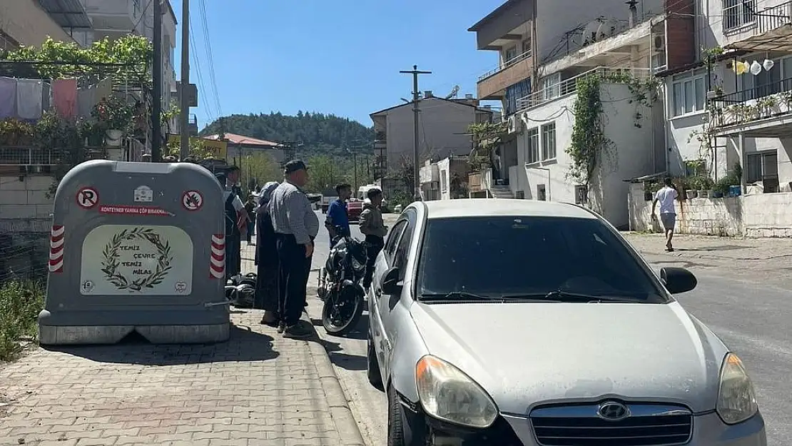 Milas’ta Otomobil ile Motosiklet Çarpıştı: 1 Yaralı