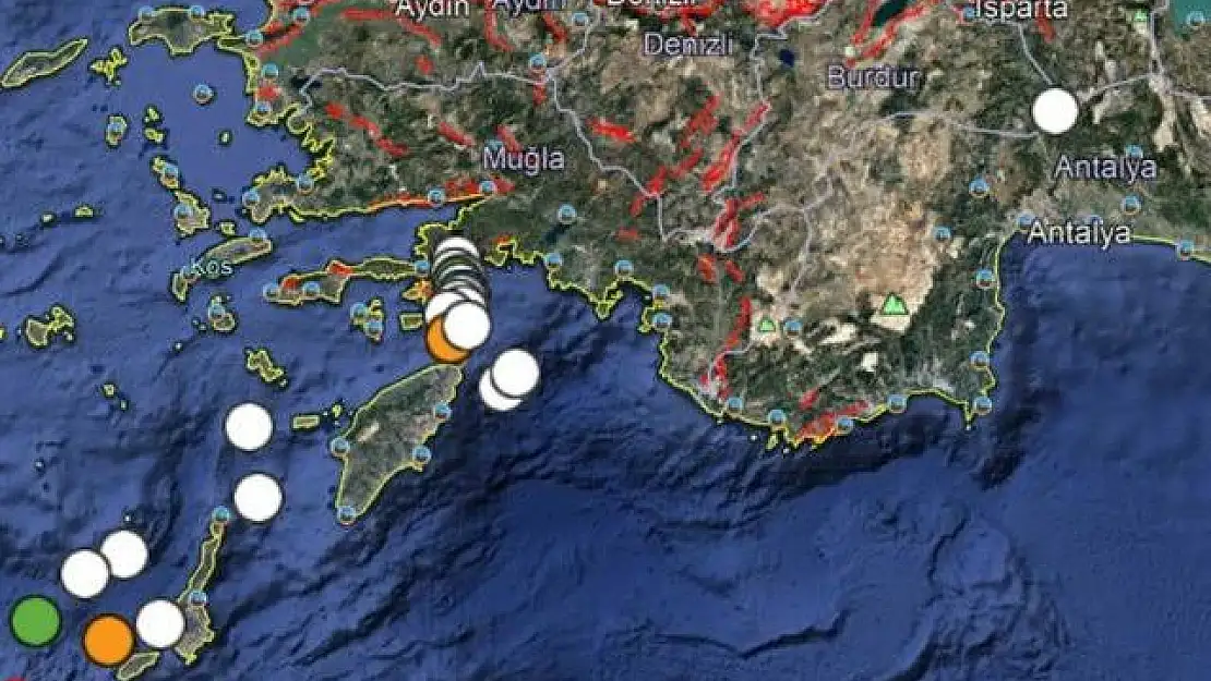 Muğla Ula’da Art Arda 5 Deprem Meydana Geldi