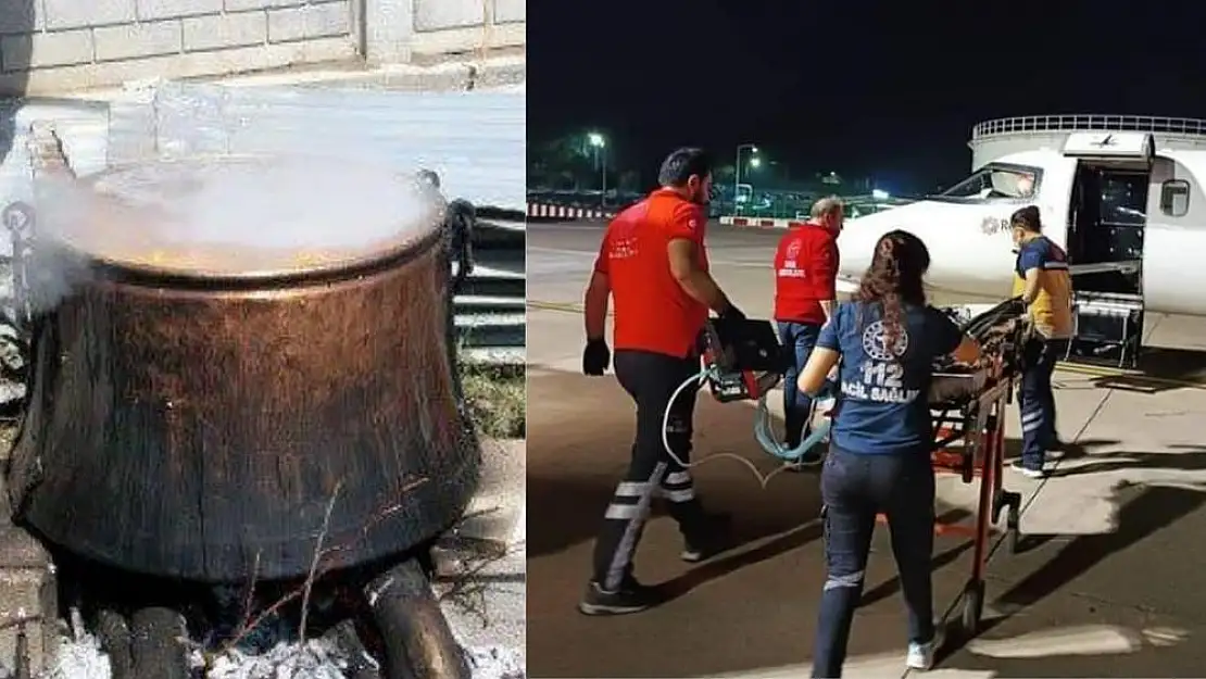 Muğla'da feci olay! Kız çocuğu kaynayan kazanın içine düştü