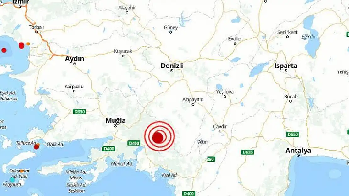 Muğla’da korkutan deprem