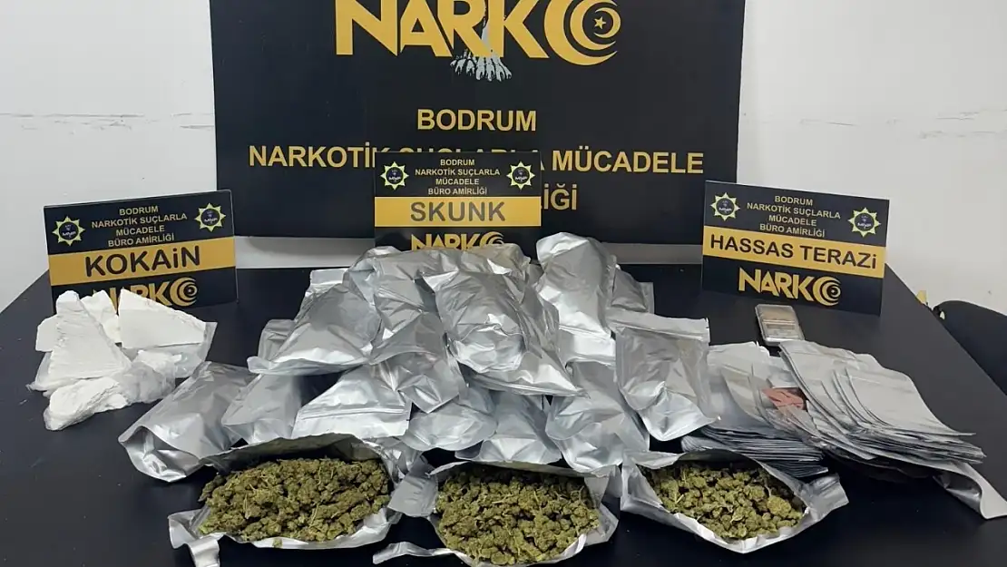 Narkotik ekiplerinden Bodrum'da zehir tacirine darbe