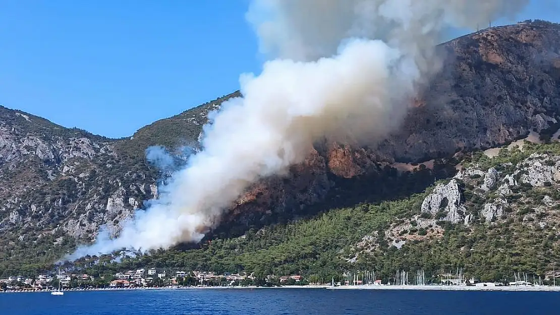 Son dakika… Ören’de yerleşim birimlerine yakın orman yangını başladı