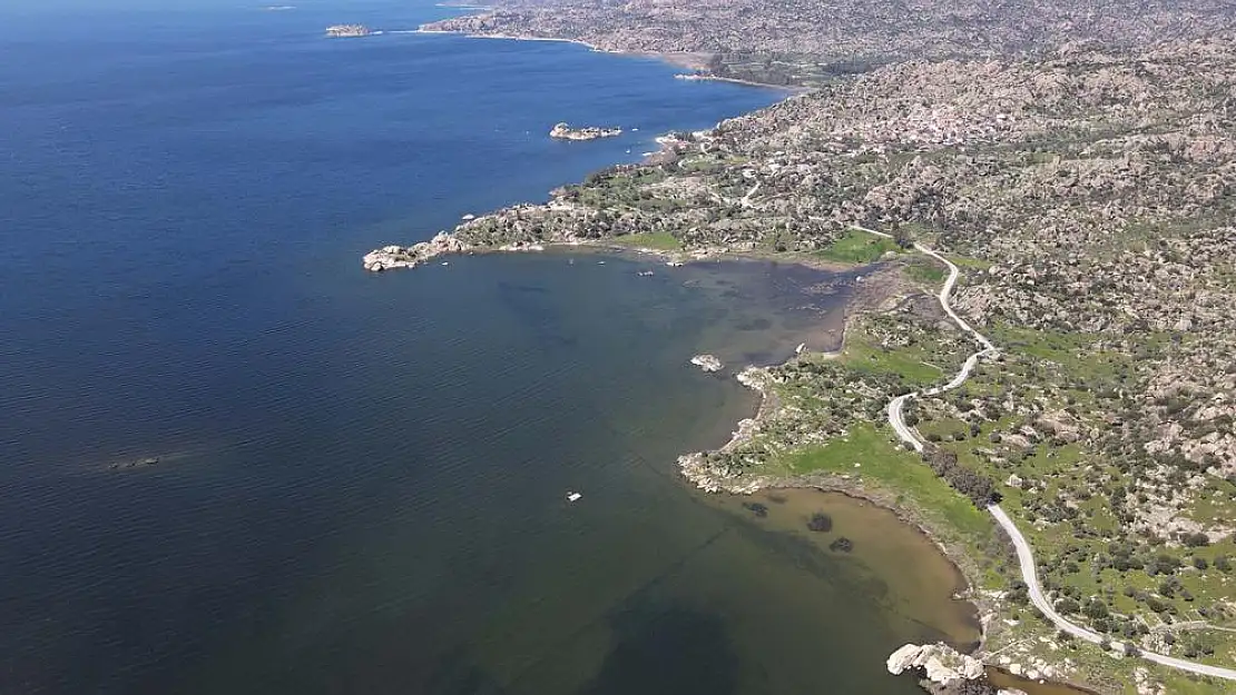 Son yağışlarla su seviyesi yükselen Bafa gölü eski manzarasına kavuştu