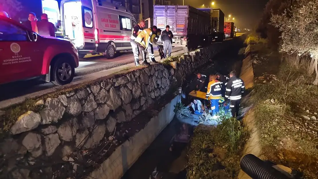 Yabancı Uyruklu Kadın Şarampol’e Düşerek Yaralandı