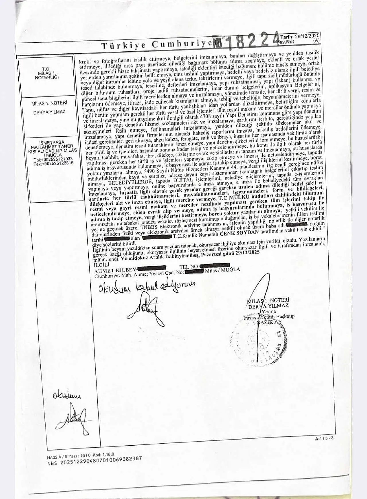 Kadem Mete: 'Vekâlet sorumluluğu kaldırmaz, 27 zeytin ağacı kesildi'