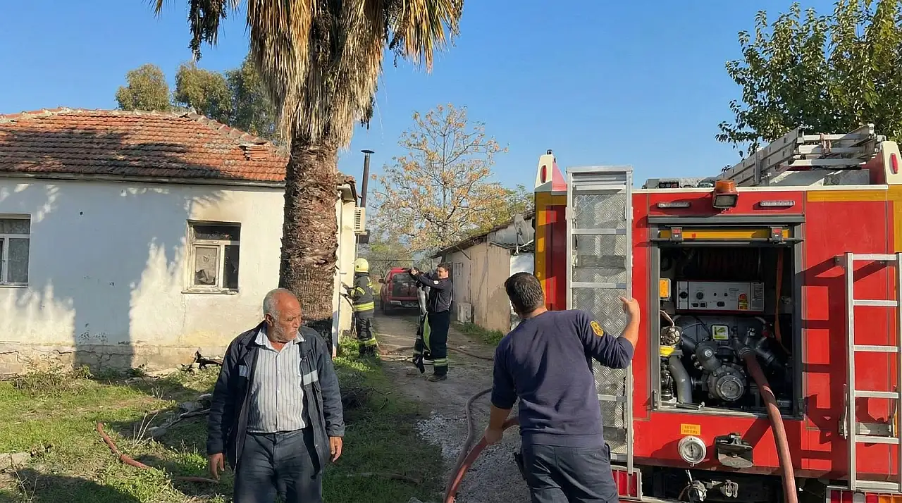 Milas'ta ev yangını paniğe neden oldu