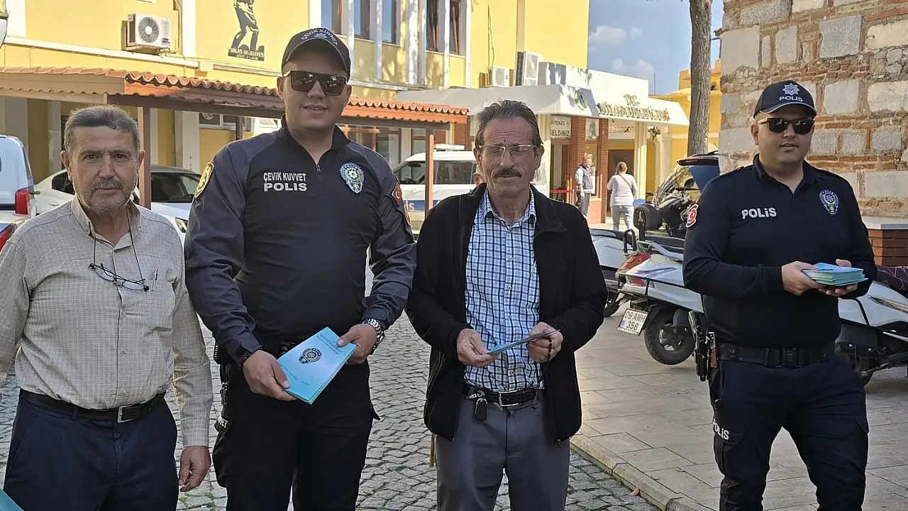 Milas'ta Emniyet Ekiplerinden Vatandaşa Dolandırıcılık Uyarısı