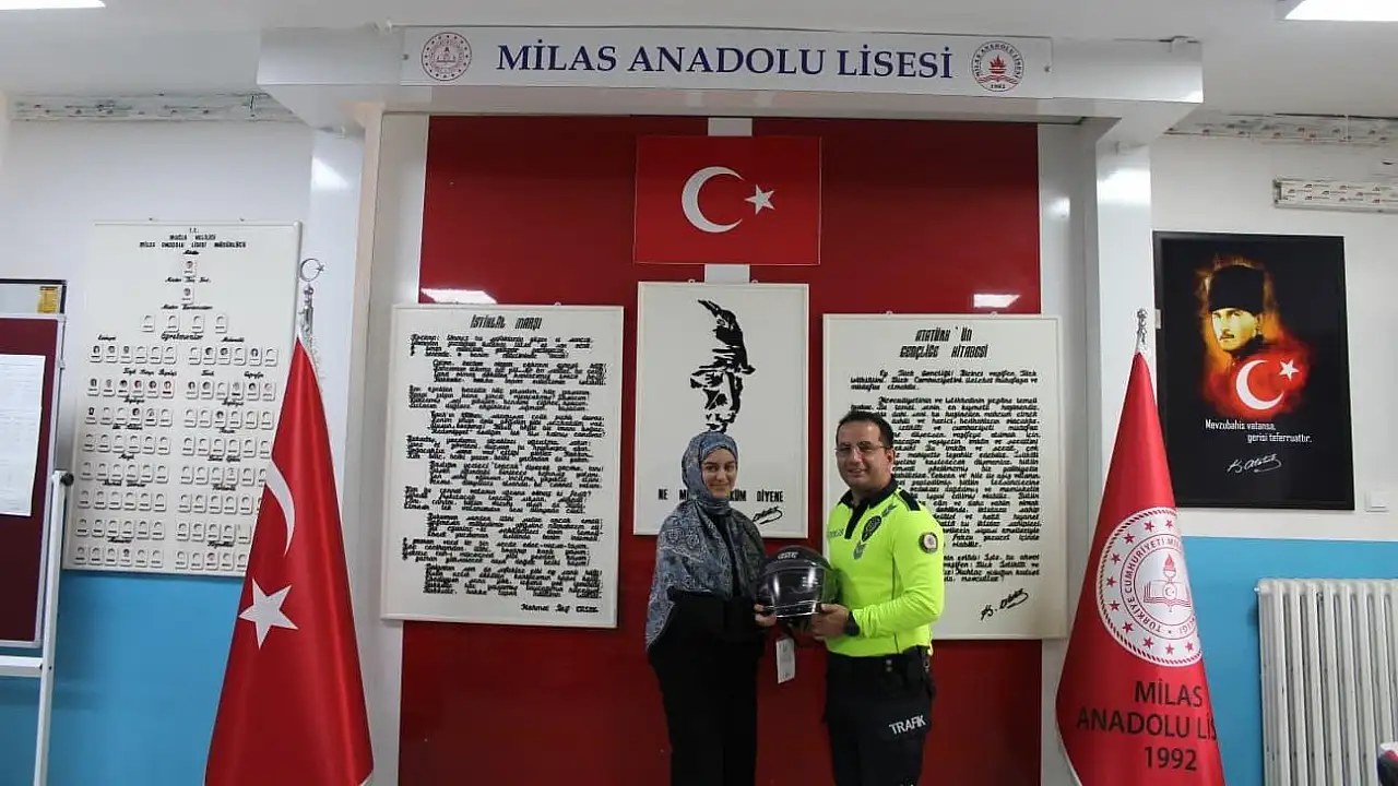 Milas'ta Trafik Şube Ekiplerinden Gençlere Hayat Kurtaran Eğitim